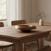 Fruit Bowl with Wide Open Center Bronze-Finish for Sideboard