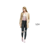 Scale Model Woman Finely Detailed Miniature Person for Hobbyists