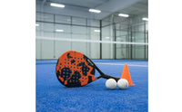 Sand Court Racket Carbon Fiber Paddle Lightweight Carbon Fiber Perforated Paddle Racket for Beginners, Outdoor