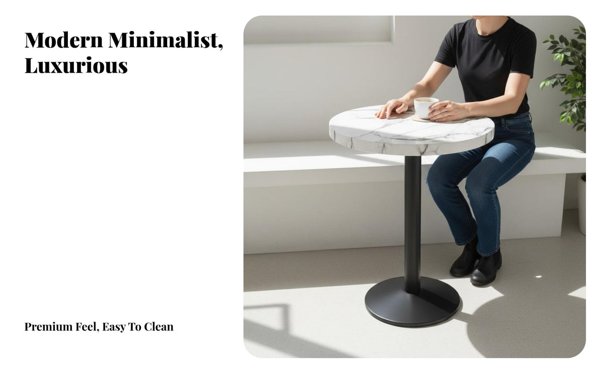 Light Luxury Modular Booth Bench Commercial Grade Upholstered Waiting Bench Minimalist Design Marble Top Pedestal Table for Cafe Owners, Interior Designers, Cafes, Tea Houses, Restaurants, Lobbies