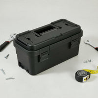 Multi-Compartment Multifunctional Storage Box Large Capacity Layered Tool Organizer Stackable Design for Repairmen, Camping, Outdoor, Garage