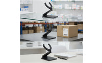 Handsliberated Product Code Scanner Holder Adjustable Scanner Holder with Clamp Space-Saving Product Code Reader Stand Stable for Cashiers, Checkout Counters, Warehouses