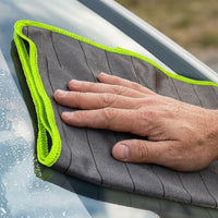 400gsm Microfibre Cloth and Car Drying Towel, Microfiber Cloths for Car Washing, 16 Ply Multi-Purpose 40cm x 40cm Size