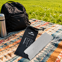 Camp Wind Screen Stove Windshield, Outdoor Windbreak, 84.5×24cm, 10-Piece Linked, Lightweight Foldable