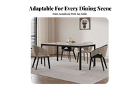 Upholstered Armchair Minimalist Design Dining Chair Modern Aesthetic