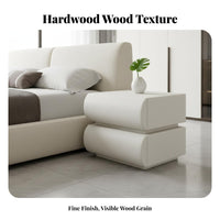 Half-Moon Accent Table Curved Shape Nightstand space-saving for Homeowners, Students