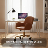 Upholstered revolving Chair Comfortable for Long Sitting Upholstered Rolling Chair