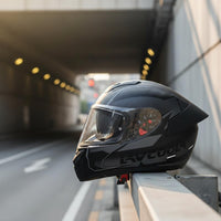 Aerodynamic Full Face | Shielded, full-coverage Helmet, for Street Riding