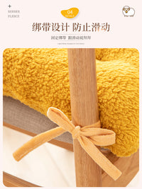 南极人羊羔绒坐垫冬季加厚保暖办公室久坐神器椅子垫家用屁垫椅垫