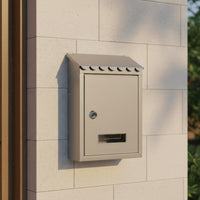 Metal Mailbox Weather Resistant Outdoor Mailbox Key Lock Letter Box for Villa Owners, Gate, Front Porch