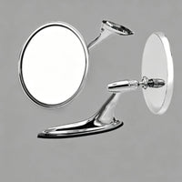 Chrome Rearview Mirror Universal Fit Auto Accessory Adorable