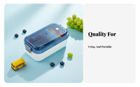 Compartment Meal Box Portable Divided Lunch Container Long-Lasting for Travel