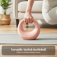 Soft Kettlebell Non-Slip Grip 4kg Kettlebell Ergonomic Handle Donut Weight for Women, Beginners, Home Gym, Workout