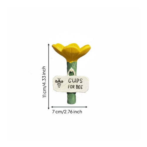 Flower Bee Waterer Resin Material Flower Water Feeder Garden Decoration