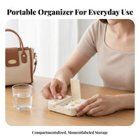 Weekly Detachable medication Case Portable Design Weekly medication Organizer Sealed Lid