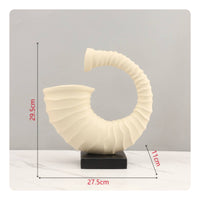 Resin Tusk Decor Decorative Tusk Sculpture Minimalist for Interior Designers