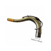 Sax Neck Cork Tenon Bent Sax Neck Breath Control Control Saxophone Part for Stage Performance