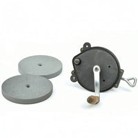Hand-Cranked Grinder Metal Manual Grinding Machine with Wheels Precision