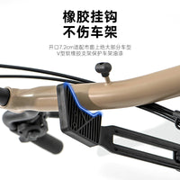 Bicycle Wall Mount with Dual Adjustment, 40kg Capacity, Aluminum Alloy and Rubber