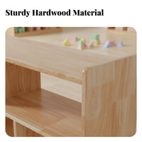 Montessori Cubby Unit KidsChild-Safe Design Multi-Cubby Organizer Rounded Edges Open-Front reach for Toddlers, Daycare, Playroom