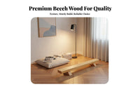 Beech Wood Press-up Bar Long-Lasting Wooden Push up Stands Wooden Parallette Bar Full Physique Exercise Wood Parallettes Stable