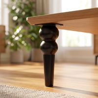 Metal Furniture Leg with Mounting Plate Tapered for Side Table, Homeowners