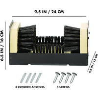 Iron Outdoor Shoe Brush Set for Mud and Snow Removal