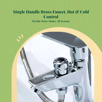 Brass faucet with dual temp control