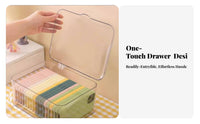 Transparent Multicompartment Storage Box transparent Design Desktop Accessory