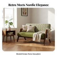 2-Seater Wooden Loveseat Retro Design 2-Seater Loveseat Retroretroera Modern Modern & Design Sturdy Wood Frame for Two People