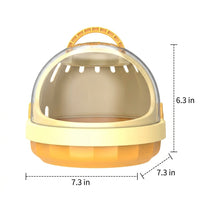 Portable Bird Cage and Small Bird Carrier, Dome Pet Bird Carrier with 60ml Water Bottle and Padded Liner for fresh air excursions and animal doctor