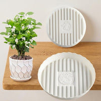Plant Saucers for Potted Plants, Heavy Duty Round Drip Tray with Smooth Rim, Deepened Plant Pot Saucer and Simple Style Plant Trays for Indoor