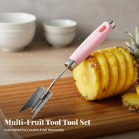 Pineapple Spot Remover Rust Resistant V-Shaped Pineapple Cutter Stainless Steel Fruit Tool Long-Lasting Kitchen Gadget Easy To