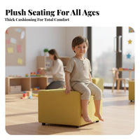 S-Shaped Upholstered Bench distinctive Shape Waiting Room Seating Modern aesthetic Sturdy construction for Visitors
