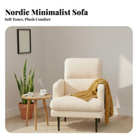 Adjustable Reclining Lounger Foldable Adjustable Spinerest Chaise Spacious Seat Nordic Design for Book Lovers, Homeowners