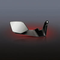 Angular Motorcycle Mirrors with Mounting Hardware Streamlined Motorcycle Rearview Mirrors Carbon-Fiber-Look Side Rearview Mirror Adjustable for Motorcyclists, Riders, Street Bikes, Touring Motorcycles