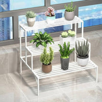 Indoor & Outdoor Use Multi-Level Plant Rack Waterproof Tiered Pot Stand Rust-Proof Flower Display Sturdy and Stable for Gardeners, Apartment Dwellers, Homeowners, Balcony, Living Room, Office, Corner