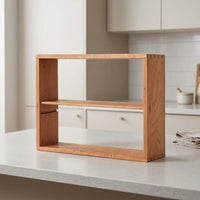 Wall-Mounted Display Shelf Rustic Teacups Display Rack Wooden Wall Shelf Farmhouse for Study