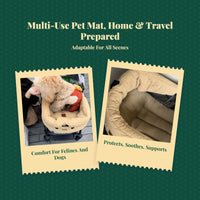 Removable, washable pet stroller mat