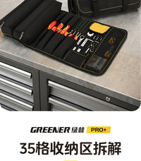Multifunctional Roll-Up Tool Organizer Bag with Thickened Canvas