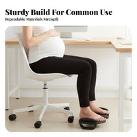 Adjustable Under-Desk Footrest Non-Slip Ergonomic Aid Massaging Surface for Home