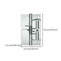 Quiet-Action Coil Hinge Buffered Rebound Self Closing Hinge for Home, Cabinet