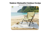 Lowrear Folding Chair Foldable Design Beach Seat Easy Setup for Campers, Adults