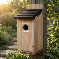 Wooden Birdhouse Small Entrance Garden Decor Vintage Look for Outdoor