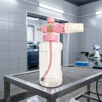 Soap Dispenser for Car Cleaning and Car Wash, Foam Spray with Alloy Material and 1/4 Quick Connector, Clear Dispenser Bottle, Foam Lance Tool