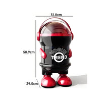 Astronaut Trash Can Standing Waste Pail Sturdy
