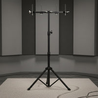 Cowbell Stand Portable Folding Cowbell Holder Foldable Percussion Mount Stand for Drummers, Band Artists, Stage, Rehearsal Room, Audio Studio