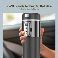 Heated Car Mug, 12V/24V, Fast Boil, Auto Shutoff, Travel