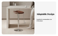 Adjustable rotate Stool with Backrest Italian aesthetic Counter-Height Chair for Pub