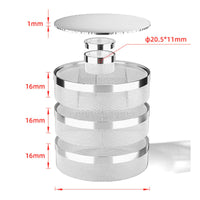 5 Pieces Mesh Basket with Rolled Rim Corrosion-Resistant Watch Repair Cleaning Basket Compact Stackable for Watchmakers